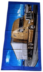 Plážová osuška FUNNY TRUCK 70x140 cm