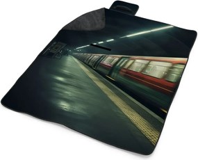 Sablio Plážová deka Metro na tmavej stanici: 200x140 cm