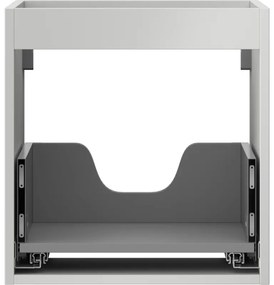 Mexen Box-A, závesná skrinka 45 cm, 1 zásuvka, sivá matná, 91AX0-0450-470-1-62