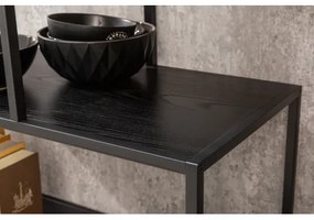 Knižnica/Regál 42023 115cm Slim Line Čierny jaseň  - Komfort-nábytok