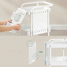 Pojazdný úložný vozík biely APV-E1037 WT
