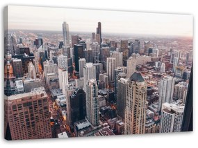 Obraz na plátně Architektura Města Chicago - 60x40 cm