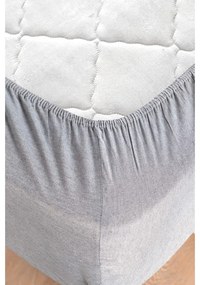 Čierno-sivé bavlnené obliečky na dvojlôžko/predĺžené s plachtou 200x220 cm - Mila Home