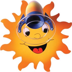 HELLUX Detské svietidlo SUN 1 E14 žltá / plameň 5111108