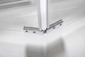 Polysan Polysan, LUCIS LINE skladacie sprchové dvere 900mm, číre sklo, DL2815