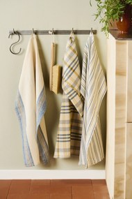 Ib Laursen Utierka Celine Blue and Beige Woven
