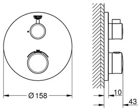 GROHE 24075000 - Termostatická batéria GROHTHERM lesklý chróm