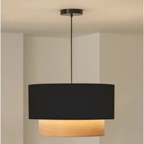 Brilagi - LED luster na lanku CERIA 1xE27/40W/230V priemer 50 cm čierna/béžová