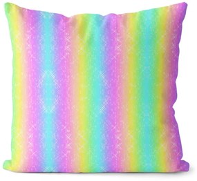 Vankúš Rainbow Stripes (Veľkosť: 55 x 55 cm)