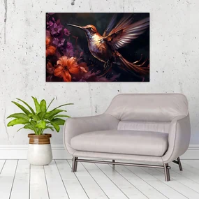Obraz - Kolibrík (90x60 cm)