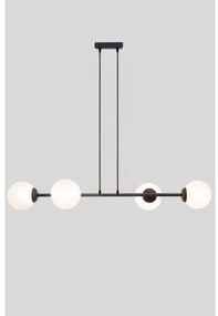 Luster na lanku FIRA 4xE27/60W/230V čierna