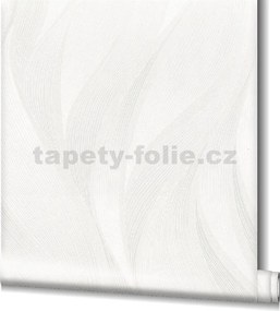 Vliesové tapety na stenu Hailey 82231, rozmer 10,05 m x 0,53 m, vlnovky krémovo biele, NOVAMUR 6794-10