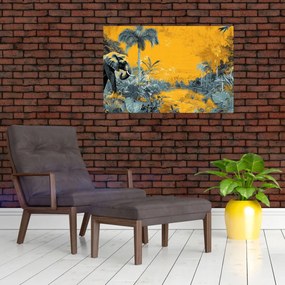 Obraz - Slon v prírode (90x60 cm)