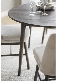 Tmavohnedý okrúhly rozkladací jedálenský stôl z dubového dreva ø 120 cm Tyler – Rowico