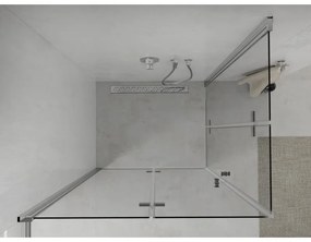Mexen Lima Duo, sprchovací kút 100 (dvere) x 90 (dvere) cm, 6mm číre sklo, chrómový profil, 856-100-090-02-00