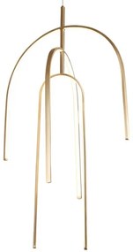 Zambelis 1931 - LED Stmievateľný luster na lanku LED/80W/230V zlatá