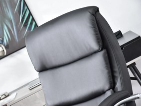 Kreslo Luxus (čierna + chrómová). Vlastná spoľahlivá doprava až k Vám domov. 1109951