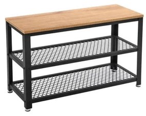 Botník DAVOR hnedý/čierny