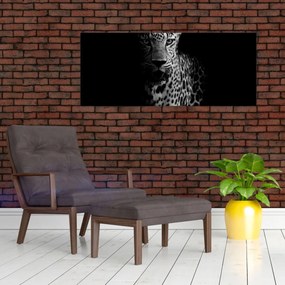 Obraz - Portrét leoparda (120x50 cm)