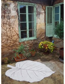 Béžový prateľný ručne tkaný bavlnený detský koberec 120x180 cm Monstera Natural – Lorena Canals