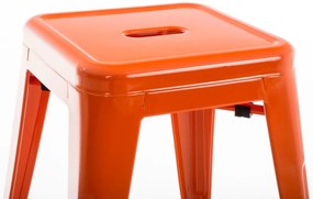 Stohovateľná kovová stolička Arm - Oranžová