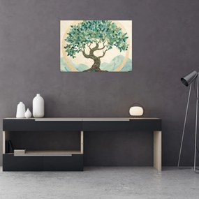 Obraz – Elegantná mozaika so stromom (70x50 cm)