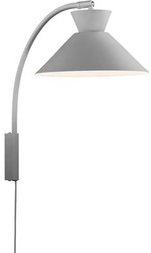 Nordlux Nordlux - Nástenná lampa DIAL 1xE27/40W/230V šedá NX0163