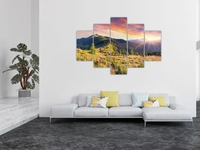 Obraz - Lesná krajina (150x105 cm)