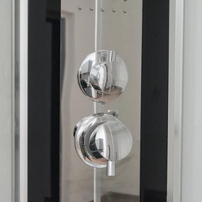 Sprchový box LUCIDUS SQUARE 90 x 90 cm Brillant Sklo TRANSPARENT 195 cm