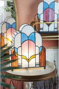 Stolová lampa Tiffany v neobvyklom tvare Tafien - 30*4*25 cm