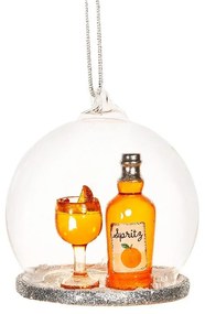 Sklenená ručne vyrobená vianočná ozdoba ø 8 cm Christmas Spritz – Sass & Belle