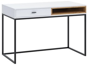 PC stôl Arbes, biela / artisan