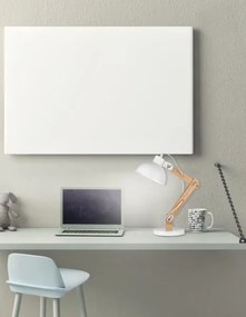 Drevená stolová lampa Lila biela