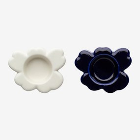 Marimekko Svietnik Unikko biely modrý sada 2ks