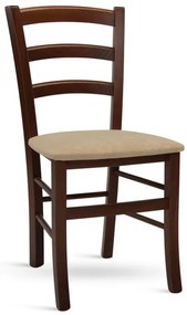 Stima stolička PAYSANE s čalúneným sedákom Vyberte odtieň ->: Jelša, Vyberte látku ->: LUX Camel 2