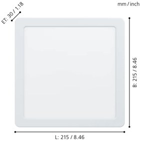 Eglo 99164 - LED podhľadové svietidlo FUEVA 5 LED/16,5W/230V