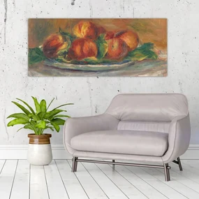 Obraz - Auguste Renoir, Peaches on a  Plate, reprodukcia (120x50 cm)