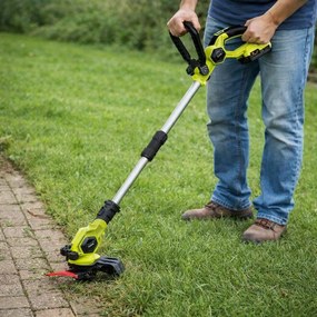 Akumulátorový vyžínač na trávu Baricus / 90 – 115 cm / 70 W / čierna/zelená