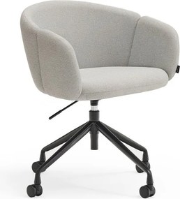 Svetlosivá čalúnená kancelárska stolička Add – Teulat