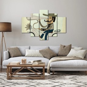 Astronóm na bicykli (150x105 cm)
