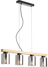 Redo 01-3986 - Luster na lanku ROTIS 4xE27/15W/230V