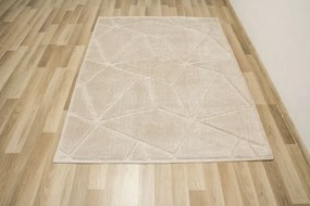 Koberec Shaggy Lula Soft IM87A trojuholníky, béžový
