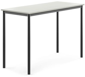 Stôl BORÅS, 1400x600x900 mm, laminát - šedá, antracit