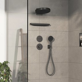 Hansgrohe ShowerSelect Comfort S, ventil pod omietku pre 3 spotrebiče, kartáčovaný čierny chróm, HAN-15558340
