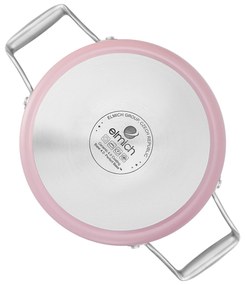 Elmich Nepriľnavý keramický hrniec Vital Ø 24 cm (6.3L) - ružová