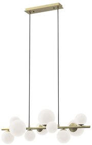 ONLI - Luster na lanku PALOMA 10xG9/10W/230V zlatá