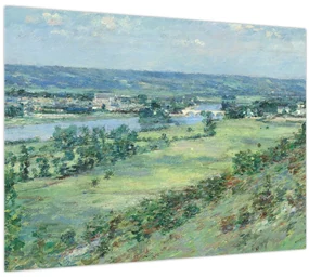 Obraz - Theodore Robinson, The Valley of the Seine, From the Hills of Giverny, reprodukcia (70x50 cm)
