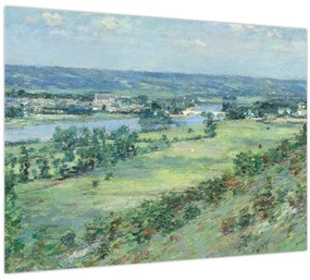 Obraz - Theodore Robinson, The Valley of the Seine, From the Hills of Giverny, reprodukcia (70x50 cm)