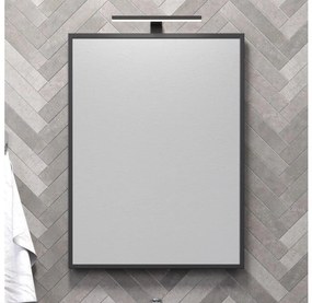 BATH DELUXE 01-060-05-02-00 - Kúpeľňové zrkadlo BORGSTED 60x80 cm čierna