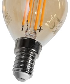 Sada 5 LED žiaroviek E14 G45 zlatá 2W 180 lm 2100K